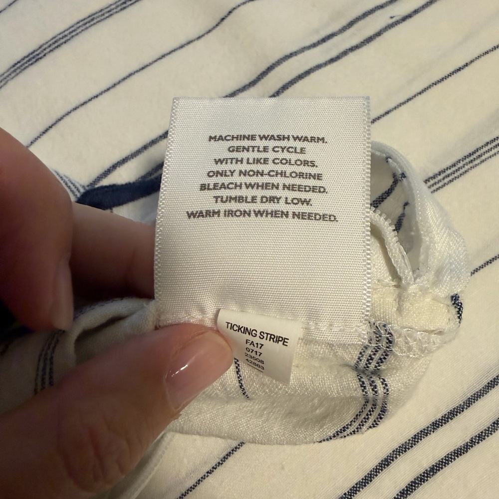 Hotel Collection Pinstripe Cream and Gray Bedding - Picture 5 of 5
